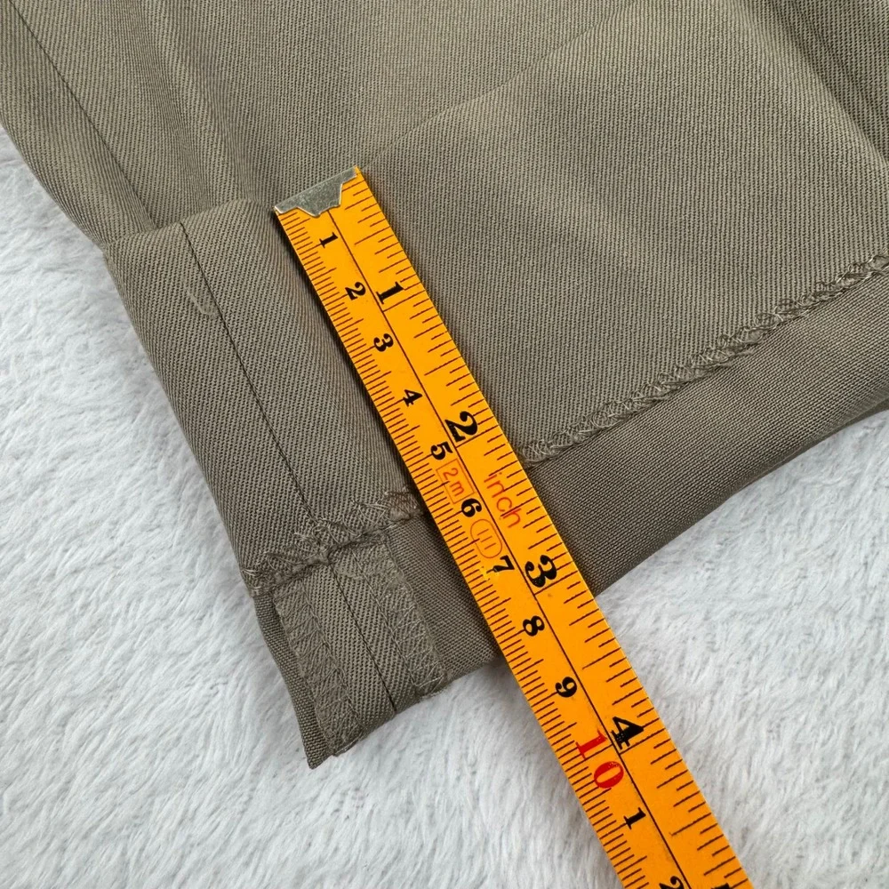 Brooks Brothers Madison Men Dress Pant Trouser 42x32 Altered 30 Taupe Brown Wool
